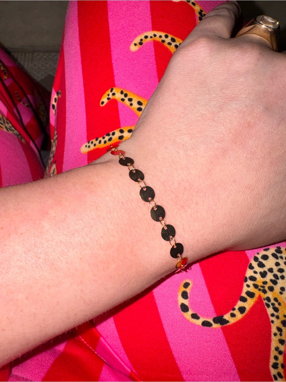 10K Gold Disc Link Bracelet - Lana Jewelry